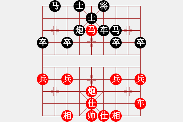 象棋棋譜圖片：【網(wǎng)絡(luò)對(duì)局】棋門(mén)客棧!<鳥(niǎo)哥棋評(píng)系列>之硬破單提馬 - 步數(shù)：30 