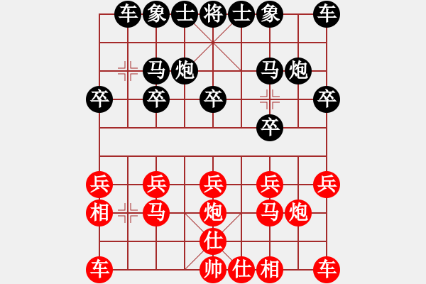 象棋棋譜圖片：濰坊衛(wèi)校[紅] -VS- long[黑] - 步數(shù)：10 