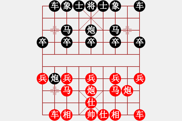 象棋棋譜圖片：我比從前快樂[紅] -VS- 【中】正義使者[黑] - 步數(shù)：10 