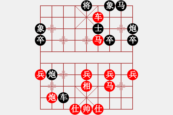 象棋棋谱图片：烟台棋圣(8段)-胜-面包师傅(6段)中炮巡河车对屏风马 红不进左马 - 步数：50 