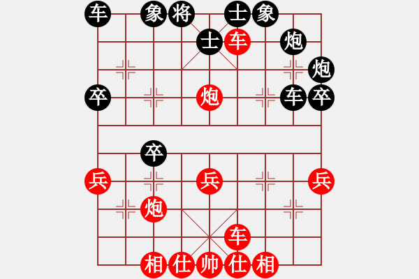 象棋棋譜圖片：20171231 后負(fù)王子涵 中炮七路馬對(duì)屏風(fēng)馬右炮過河 紅兵三進(jìn)一 馬七進(jìn)六 車二平三 兵七進(jìn)一 - 步數(shù)：40 