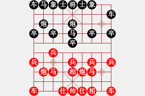 象棋棋譜圖片：襄寧姥爺[紅] -VS- 橫才俊儒[黑] - 步數(shù)：10 