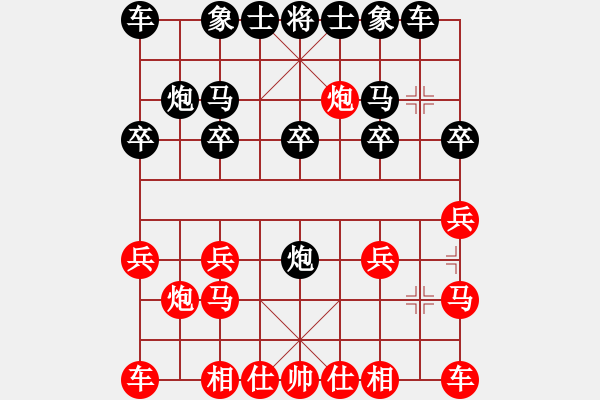 象棋棋譜圖片：流星雨[1584410744] -VS- 橫才俊儒[292832991] - 步數(shù)：10 