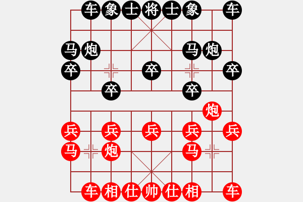 象棋棋譜圖片：wsxedcr(9星)-勝-abcdeedcba(9星) - 步數(shù)：10 