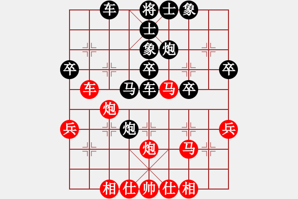 象棋棋譜圖片：懷戀[247738710] -VS- 橫才俊儒[292832991] - 步數(shù)：36 