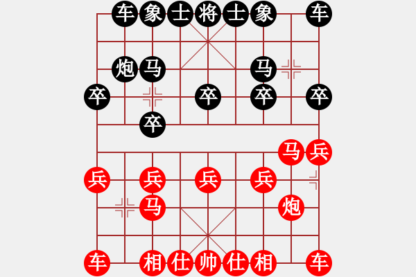 象棋棋譜圖片：旋風(fēng)4代比賽版12U12層先勝象棋巫師12層 - 步數(shù)：10 