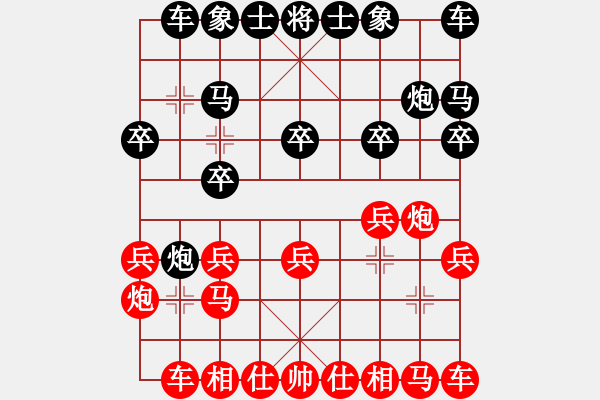 象棋棋谱图片：王跃飞 先和 党斐 - 步数：10 