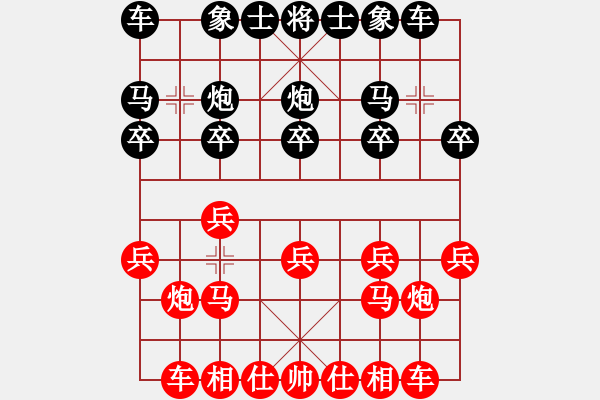 象棋棋譜圖片：qinyiqiang 和 真心英雄 - 步數(shù)：10 