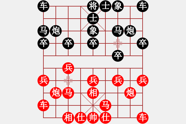 象棋棋譜圖片：測評 破壞對方河口 馬炮的方法 - 步數(shù)：10 