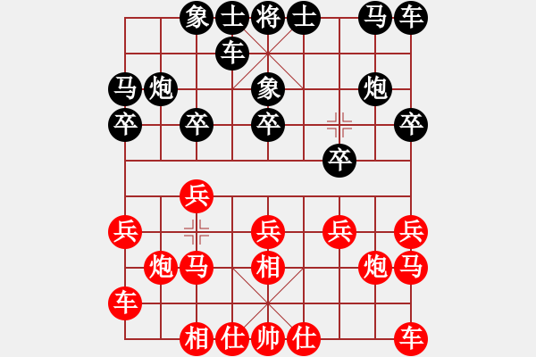 象棋棋谱图片：第14轮 5-2 深圳 钟少鸿红先和 山东 谢岿 - 步数：10 