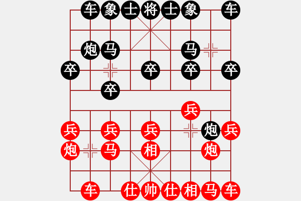 象棋棋谱图片：广东 庄玉庭 负 河北 申鹏 - 步数：10 