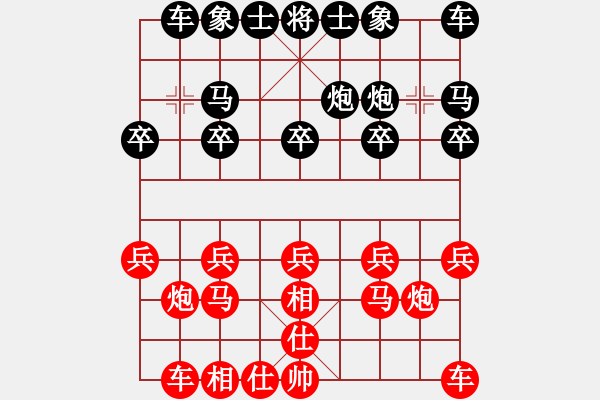 象棋棋譜圖片：童本平大師泗縣車輪表演賽對局譜（周宗元VS童本平） - 步數(shù)：10 