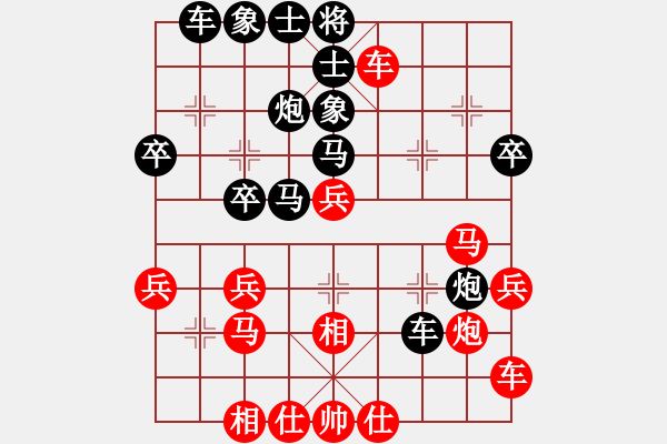 象棋棋譜圖片：名劍驚鴻(2段)-負(fù)-調(diào)酒師(2段) - 步數(shù)：30 