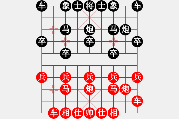 象棋棋譜圖片：后負 - 步數(shù)：10 