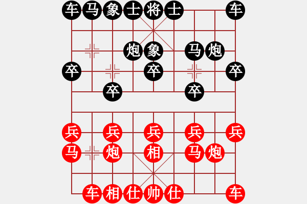 象棋棋譜圖片：中象-過卒 先負(fù) 中象-希聲 - 步數(shù)：10 