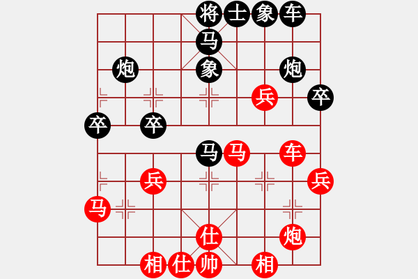 象棋棋譜圖片：梁山飛刀王(8段)-勝-不是不拼命(6段) - 步數(shù)：40 