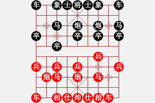 象棋棋譜圖片：落英象棋群 我不叫20了[紅] -VS- 周語(yǔ)夢(mèng)[黑] - 步數(shù)：10 