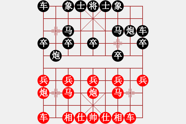 象棋棋譜圖片：中炮正馬炮八平九對(duì)鴛鴦炮1 - 步數(shù)：10 