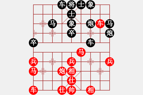 象棋棋譜圖片：‖棋家軍‖[474177218] -VS- 50年代的人[953174780] - 步數：40 