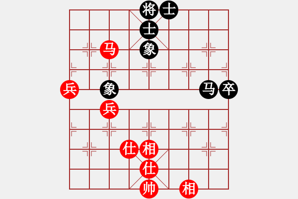 象棋棋譜圖片：旺仔小曼砣(6段)-和-tianzhusha(5段) - 步數：80 