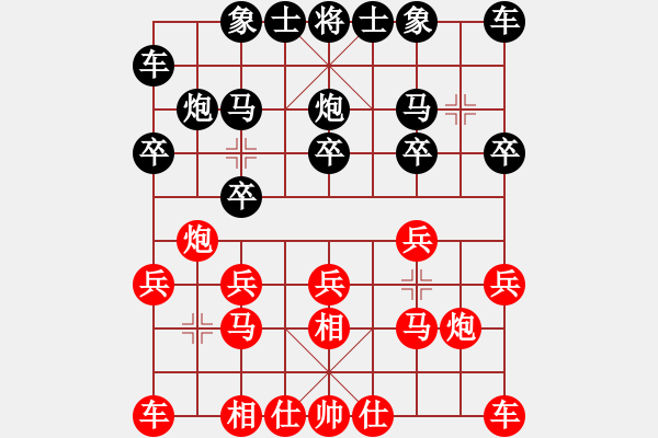 象棋棋譜圖片：農(nóng)村人(學(xué)11) 負(fù) 昆侖 E40 對(duì)兵局 - 步數(shù)：10 