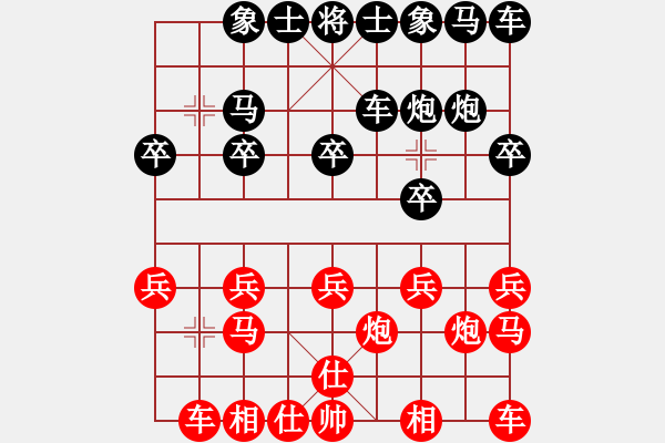 象棋棋譜圖片：11[228522313] -VS- 小七[469397355] - 步數(shù)：10 