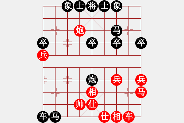 象棋棋譜圖片：周星不出地球（棋士2級(jí)）先負(fù)于斯為盛（棋士2級(jí)）202309301941.pgn - 步數(shù)：40 