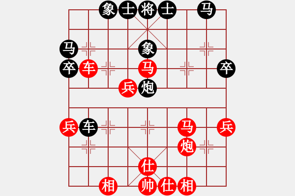 象棋棋譜圖片：鄂爾多斯[業(yè)7-3]先負(fù)冰凌花[業(yè)7-2] - 步數(shù)：40 