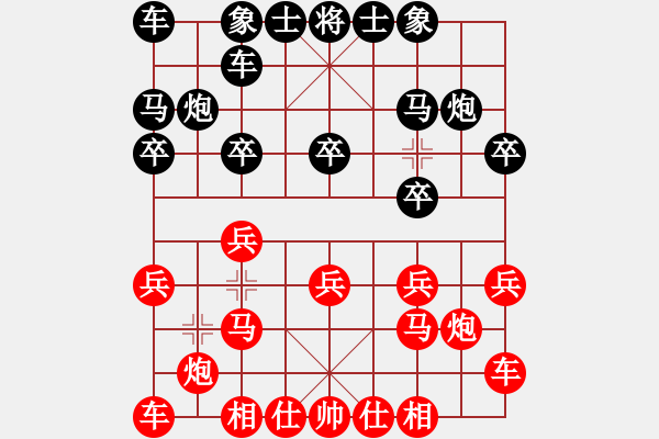 象棋棋谱图片：卜凤波 先和 谢卓淼 - 步数：10 