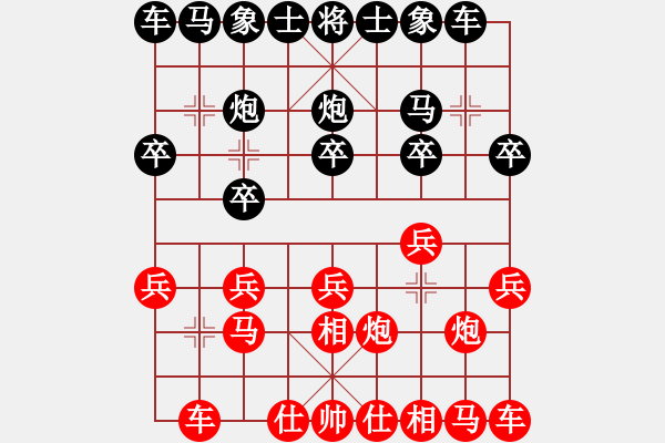 象棋棋譜圖片：過宮炮局 后勝 - 步數(shù)：10 