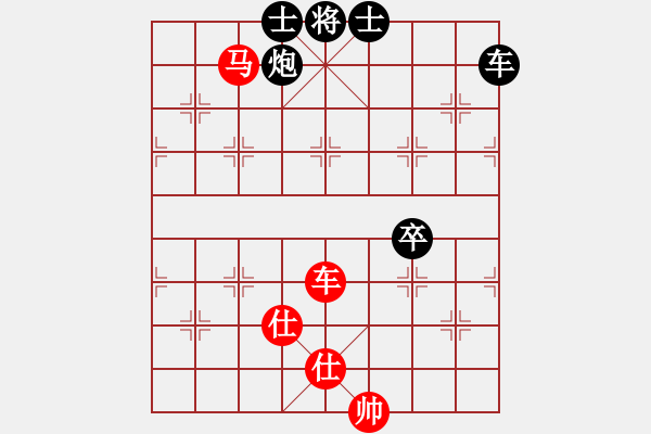 象棋棋譜圖片：痛苦的輪回(9級(jí))-和-她山之石(2段) 中炮過河車互進(jìn)七兵對(duì)屏風(fēng)馬左馬盤河 紅七路馬 - 步數(shù)：127 