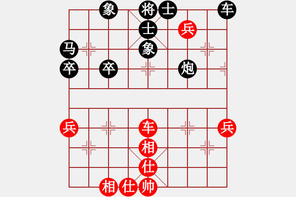 象棋棋谱图片：20190207 后胜真刚权 起马转仕角炮对挺卒 - 步数：60 