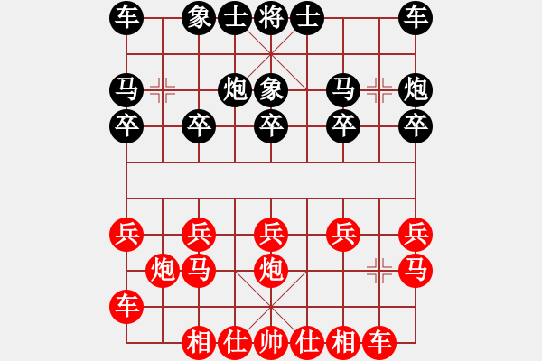 象棋棋譜圖片：橫才俊儒[292832991] -VS- 思念[2219027975] - 步數(shù)：10 