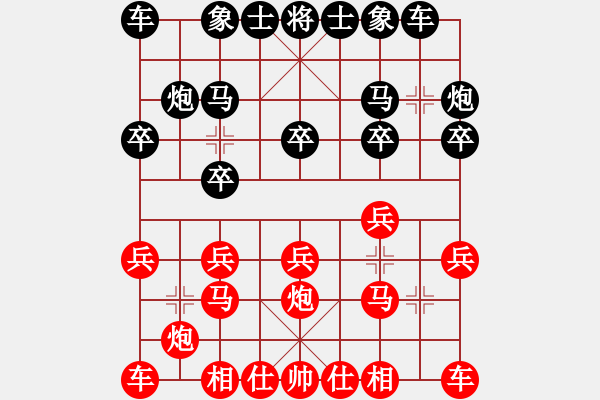 象棋棋譜圖片：無敵臺風(fēng)(風(fēng)魔)-勝-小魔女雪兒(9星)中炮對左三步虎 - 步數(shù)：10 