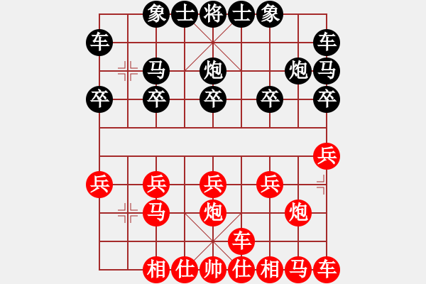 象棋棋譜圖片：盲人騎瞎馬[紅] -VS- 橫才俊儒[黑] - 步數(shù)：10 