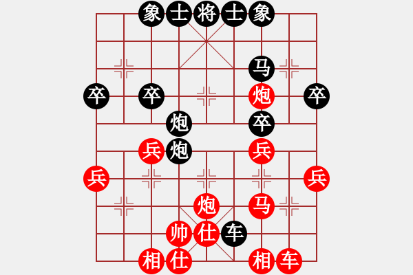 象棋棋譜圖片：AK47(業(yè)余5級) 負 中華棋圣-空(業(yè)余6級) - 步數(shù)：36 