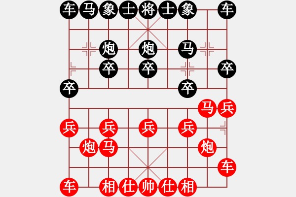 象棋棋譜圖片：17xqdf和ms326(1先） - 步數(shù)：10 