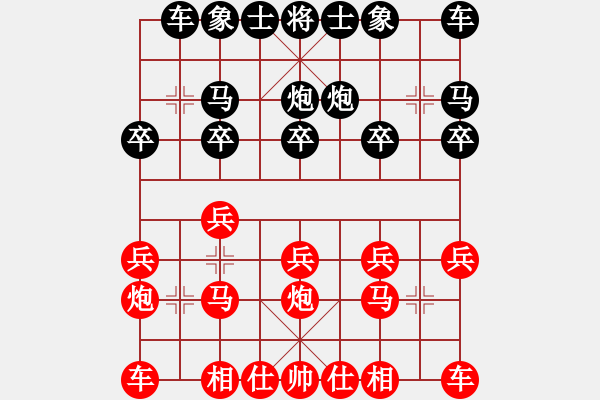 象棋棋譜圖片：田歌先負園丁 - 步數(shù)：10 