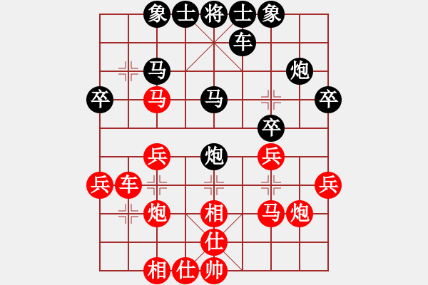 象棋棋譜圖片：騎士[421046136] -VS- 橫才俊儒[292832991] - 步數(shù)：30 