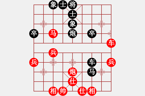 象棋棋譜圖片：棋酒色(2段)-和-雞頭(2段) - 步數(shù)：40 