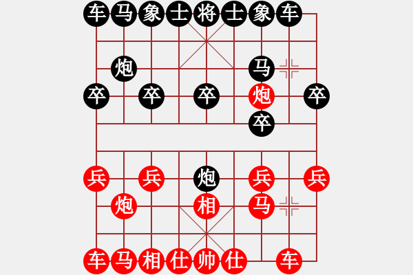 象棋棋譜圖片：海君(4段)-負(fù)-周忠維(1段) - 步數(shù)：10 