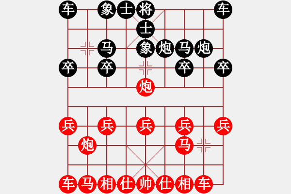 象棋棋譜圖片：鷹[463624099] -VS- Q★快樂(lè)每一天[1462288184] - 步數(shù)：10 