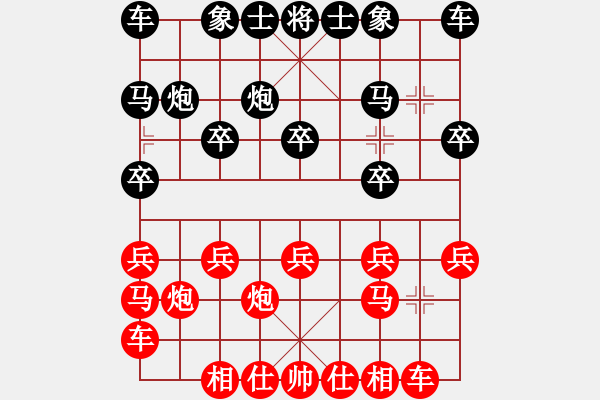 象棋棋谱图片：男子团体2 (1)沈毅豪先和崔航 - 步数：10 