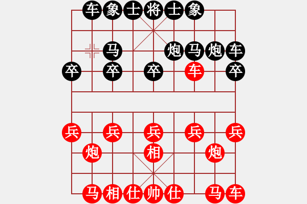 象棋棋譜圖片：成都隱士(6段)-和-自信沒有錯(8段) - 步數(shù)：10 