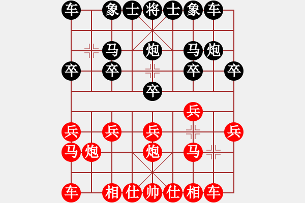 象棋棋譜圖片：橫才俊儒[紅] -VS- 風(fēng)度翩翩[黑] - 步數(shù)：10 