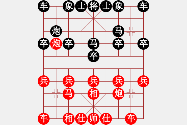 象棋棋譜圖片：行者必達(dá)[紅] -VS- 遇到我你幸福[黑] - 步數(shù)：10 