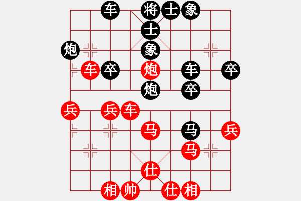 象棋棋譜圖片：20170325 先勝陳佳穎 五八炮對(duì)反宮馬 馬八進(jìn)七 黑馬7進(jìn)6 - 步數(shù)：40 