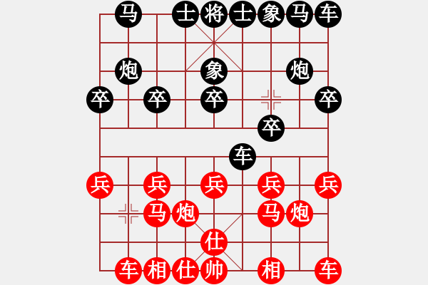 象棋棋譜圖片：1642局 A01-上仕局-旋風(fēng)引擎23層(2823) 先勝 魏延(1500) - 步數(shù)：10 