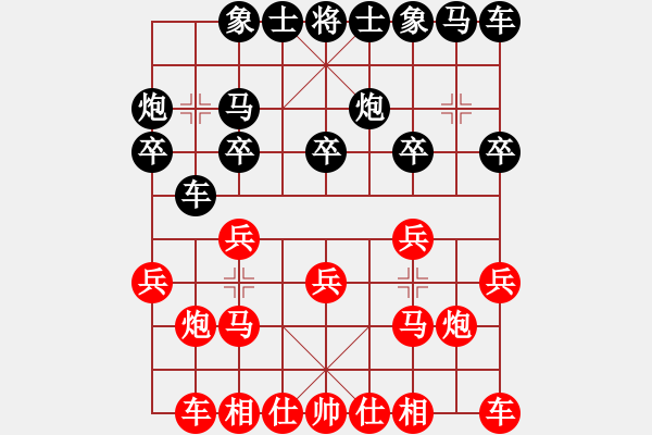 象棋棋譜圖片：緣[紅] -VS- 醉棋渡河[黑] - 步數(shù)：10 