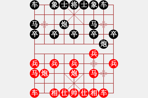 象棋棋譜圖片：狼人（紅） vs 超越（黑） - 步數(shù)：10 